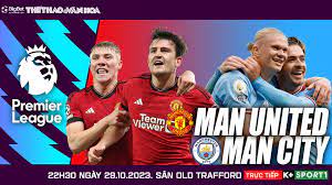 Manchester United vs Manchester City – Soi kèo bóng 22h30 29/10/2023 – Ngoại hạng Anh