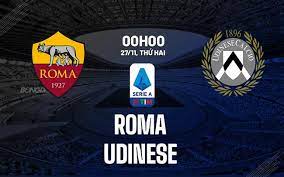 AS Roma vs Udinese – Nhận định kèo bóng đá 00h00 27/11/2023 – VĐQG Italia