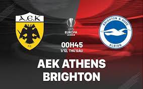 AEK Athens vs Brighton & Hove Albion – Soi kèo bóng 00h45 01/12/2023 – UEFA Europa League