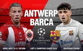 Royal Antwerp FC vs Barcelona – Soi kèo bóng 03h00 14/12/2023 – UEFA Champions League