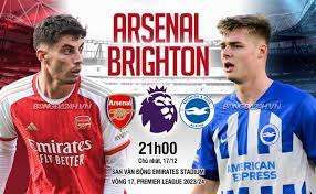 Arsenal vs Brighton & Hove Albion – Soi kèo bóng 21h00 17/12/2023 – Ngoại hạng Anh