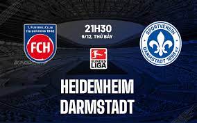 Heidenheim vs Darmstadt – Nhận định kèo bóng đá 21h30 09/12/2023 – VĐQG Đức