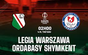 Legia vs Ordabasy – Nhận định kèo bóng đá 02h00 04/08/2023 – Europa Conference League