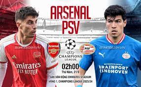 Arsenal vs PSV Eindhoven – Soi kèo bóng 02h00 21/09/2023 – UEFA Champions League
