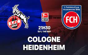 1. FC Köln vs 1. FC Heidenheim – Soi kèo bóng 21h30 13/01/2024 – VĐQG Đức