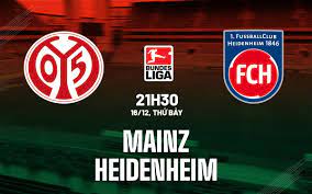 Mainz vs Heidenheim – Nhận định kèo bóng đá 21h30 16/12/2023 – VĐQG Đức