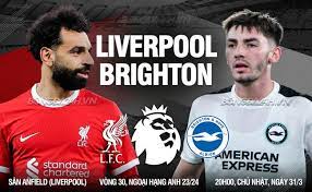 Liverpool vs Brighton & Hove Albion – Soi kèo bóng 20h00 31/03/2024 – Ngoại hạng Anh