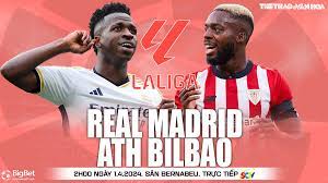 Real Madrid vs Ath Bilbao – Soi kèo bóng 02h00 01/04/2024 – VĐQG Tây Ban Nha