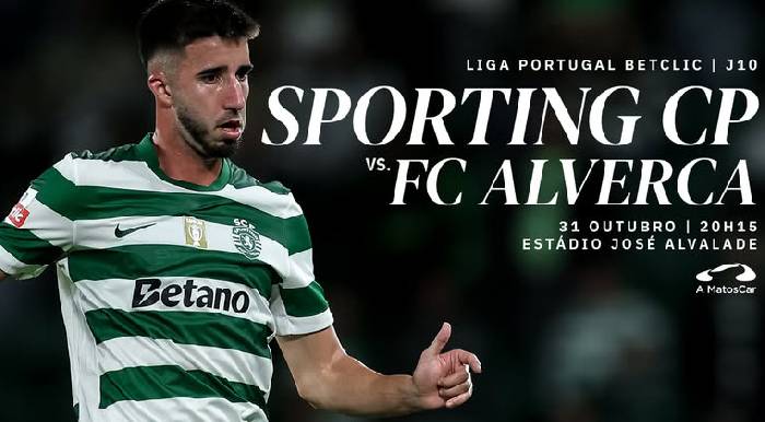 Kèo vàng bóng đá Sporting CP vs Alverca, 03h15 ngày 1/11: Tạm lên đỉnh Kèo vàng bóng đá Sporting CP vs Alverca, 03h15 ngày 1/11: Tạm lên đỉnh
