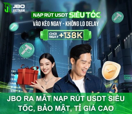 JBO Ra Mắt Nạp Rút USDT Siêu Tốc, Bảo Mật, Tỉ Giá Cao