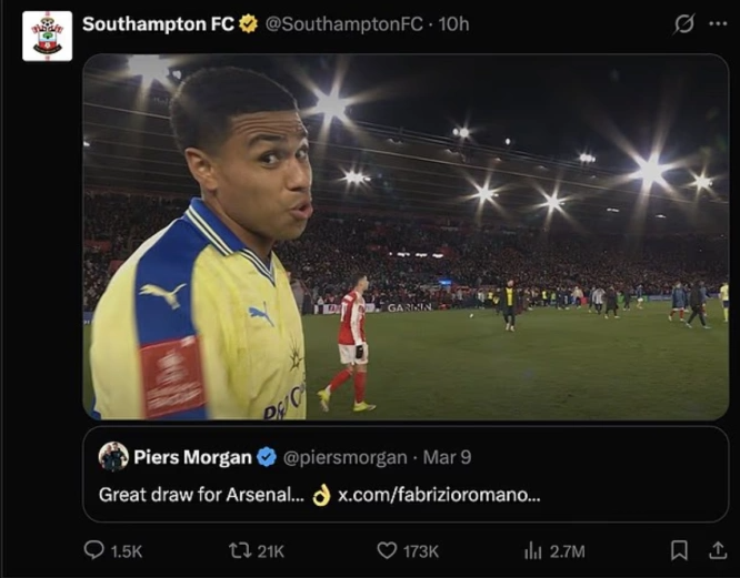 Arsenal bị chế nhạo sau khi rời Cup FA
